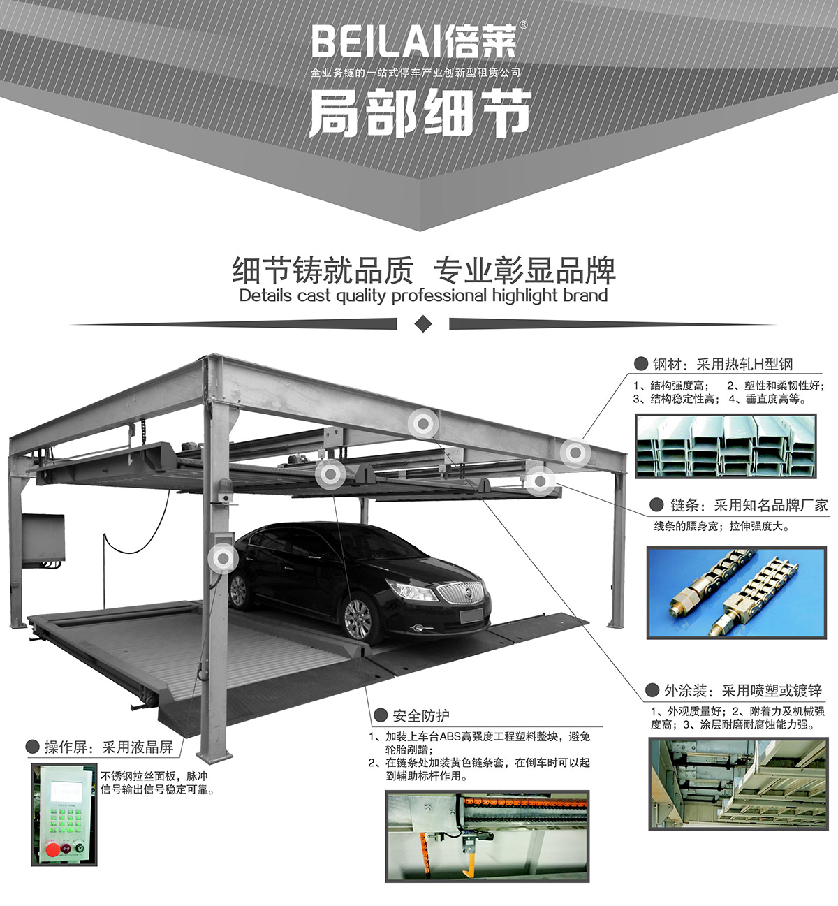 机械车库单列PSH2二层升降横移机械停车设备局部细节.jpg